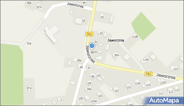 Jaworznia, Jaworznia, 95, mapa Jaworznia