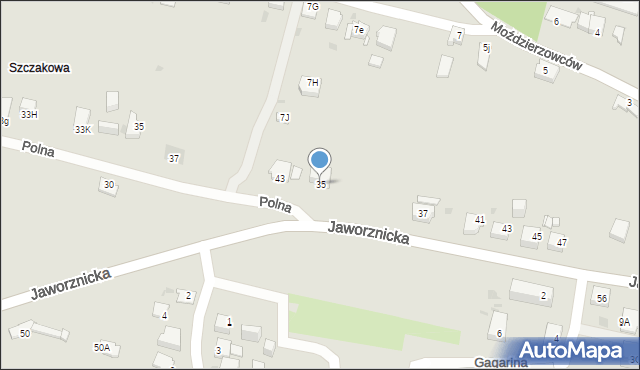 Jaworzno, Jaworznicka, 35, mapa Jaworzno