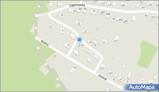 Jaworzno, Jasiugi, 5, mapa Jaworzno