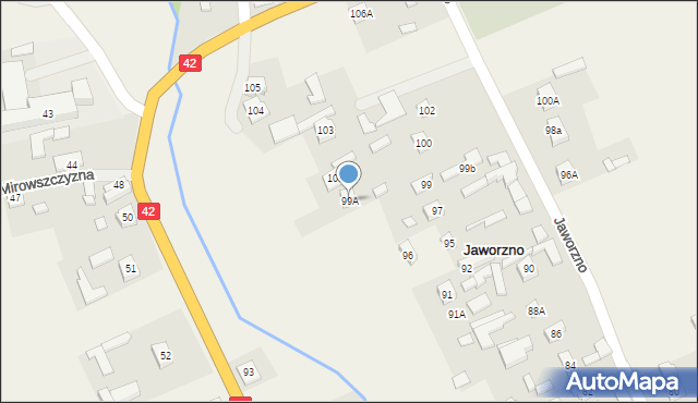 Jaworzno, Jaworzno, 99A, mapa Jaworzno