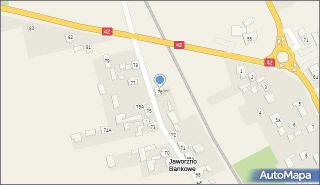 Jaworzno Bankowe, Jaworzno Bankowe, 76, mapa Jaworzno Bankowe