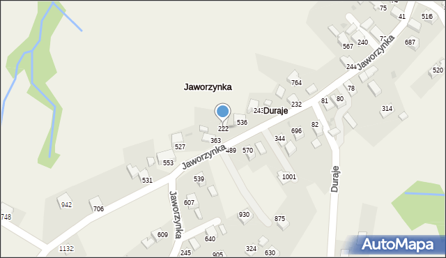 Jaworzynka, Jaworzynka, 222, mapa Jaworzynka