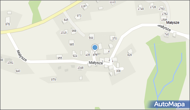 Jaworzynka, Jaworzynka, 676, mapa Jaworzynka