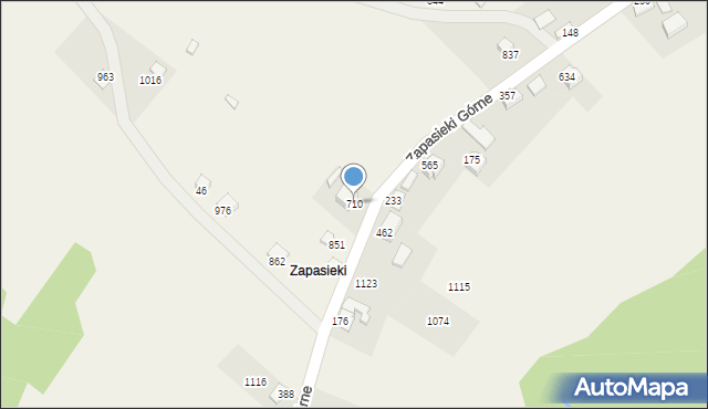 Jaworzynka, Jaworzynka, 710, mapa Jaworzynka