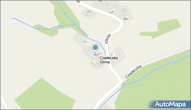 Jaworzynka, Jaworzynka, 811, mapa Jaworzynka