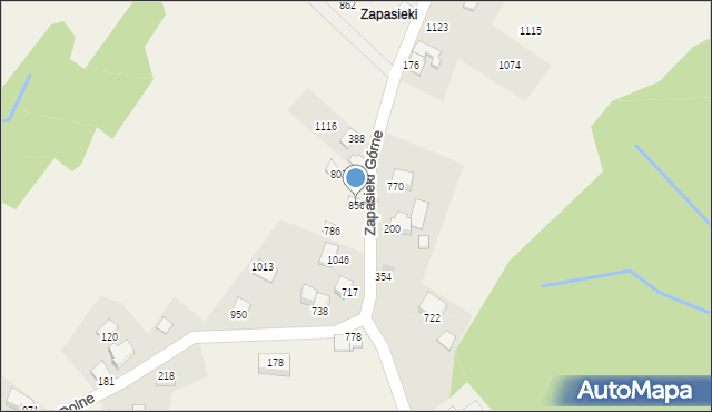 Jaworzynka, Jaworzynka, 856, mapa Jaworzynka