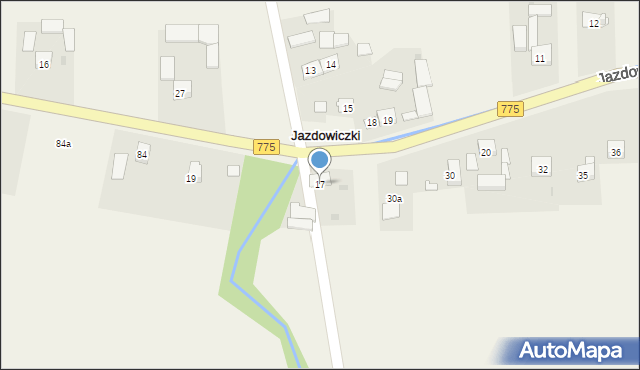 Jazdowiczki, Jazdowiczki, 17, mapa Jazdowiczki