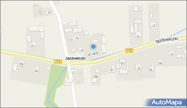 Jazdowiczki, Jazdowiczki, 19, mapa Jazdowiczki