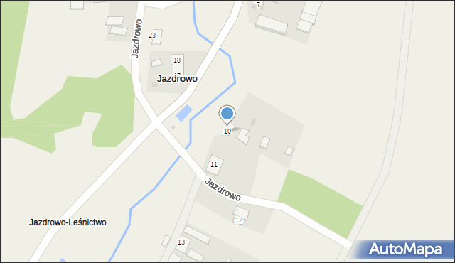 Jazdrowo, Jazdrowo, 10, mapa Jazdrowo