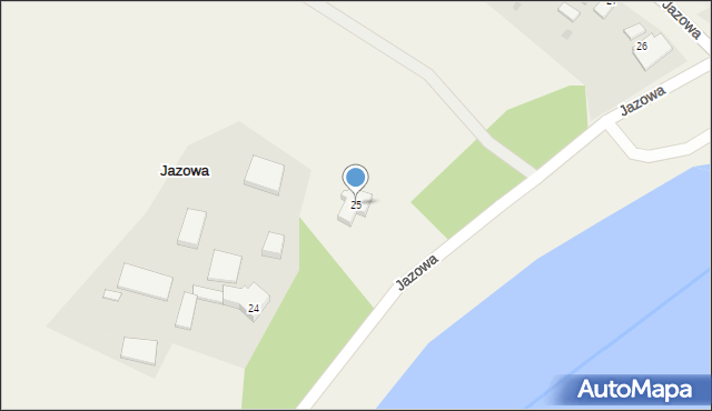 Jazowa, Jazowa, 25, mapa Jazowa