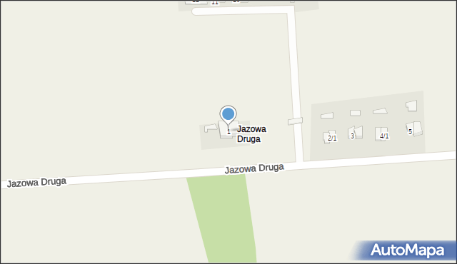 Jazowa Druga, Jazowa Druga, 1, mapa Jazowa Druga