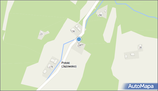 Jazowsko, Jazowsko, 116, mapa Jazowsko