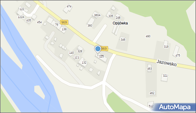 Jazowsko, Jazowsko, 125a, mapa Jazowsko