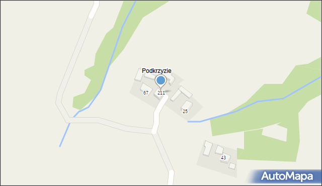 Jazowsko, Jazowsko, 211, mapa Jazowsko