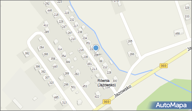 Jazowsko, Jazowsko, 226, mapa Jazowsko