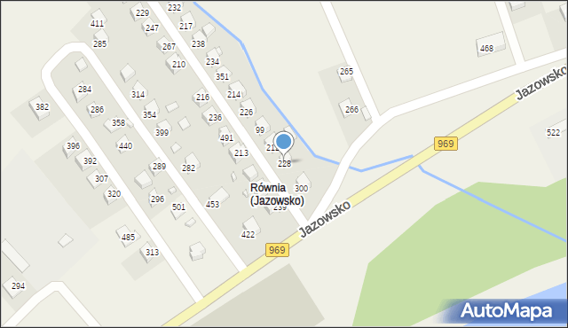 Jazowsko, Jazowsko, 228, mapa Jazowsko