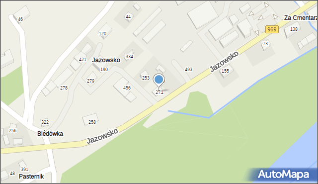 Jazowsko, Jazowsko, 271, mapa Jazowsko