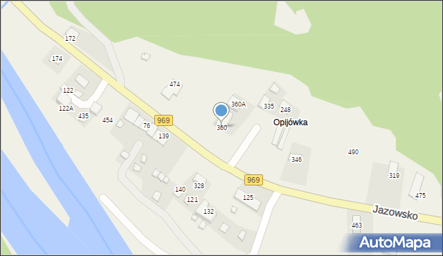 Jazowsko, Jazowsko, 360, mapa Jazowsko