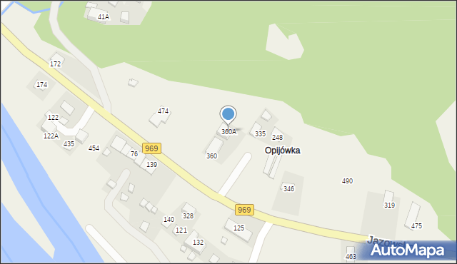 Jazowsko, Jazowsko, 360A, mapa Jazowsko