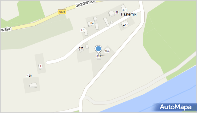 Jazowsko, Jazowsko, 449, mapa Jazowsko