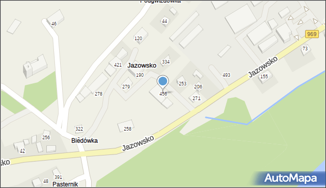 Jazowsko, Jazowsko, 456, mapa Jazowsko