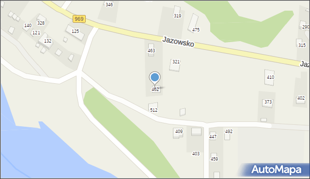 Jazowsko, Jazowsko, 462, mapa Jazowsko