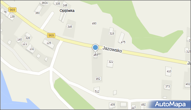 Jazowsko, Jazowsko, 463, mapa Jazowsko