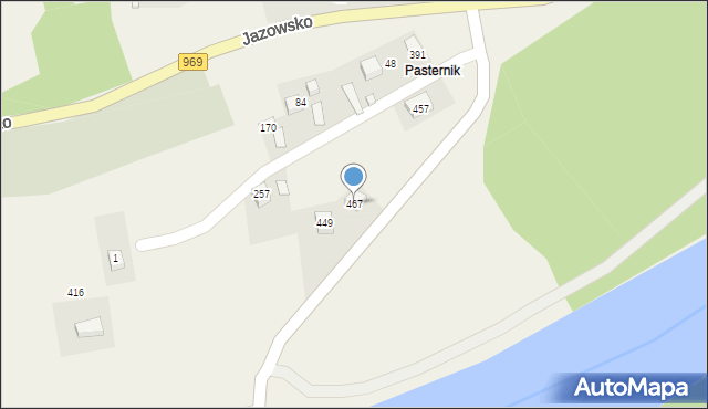 Jazowsko, Jazowsko, 467, mapa Jazowsko