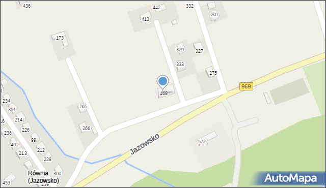 Jazowsko, Jazowsko, 468, mapa Jazowsko