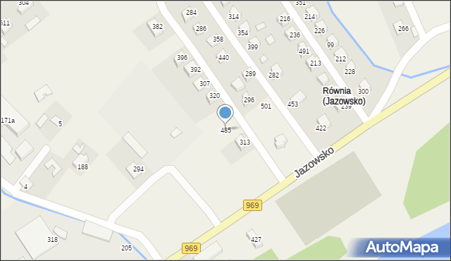 Jazowsko, Jazowsko, 485, mapa Jazowsko