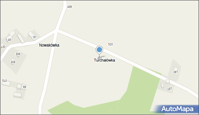 Jazowsko, Jazowsko, 494, mapa Jazowsko