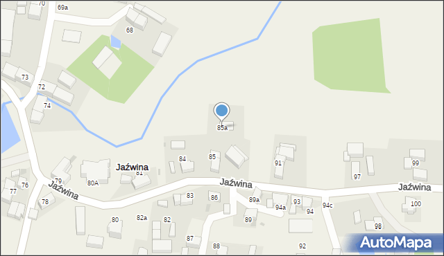 Jaźwina, Jaźwina, 85a, mapa Jaźwina