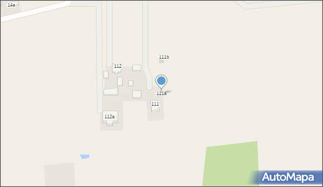 Jaźwiny, Jaźwiny, 111a, mapa Jaźwiny