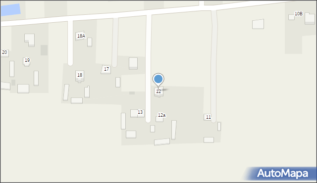 Jaźwiny, Jaźwiny, 12, mapa Jaźwiny