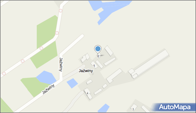 Jaźwiny, Jaźwiny, 6, mapa Jaźwiny