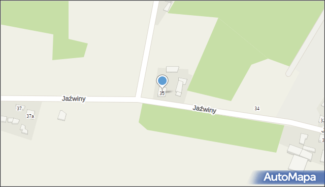 Jaźwiny, Jaźwiny, 35, mapa Jaźwiny