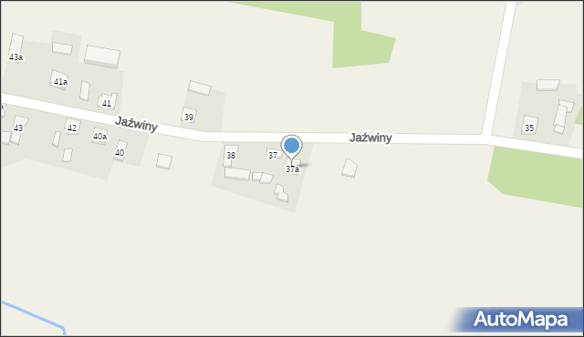 Jaźwiny, Jaźwiny, 37a, mapa Jaźwiny