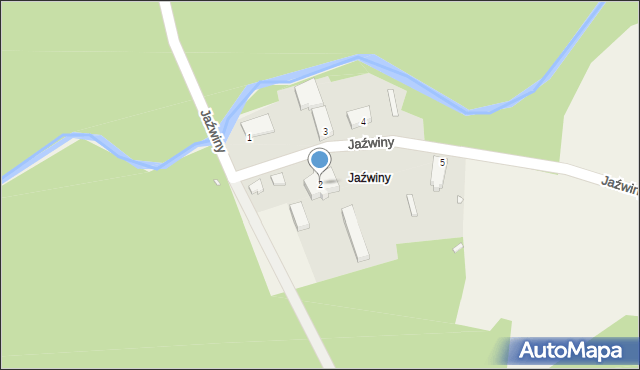 Jaźwiny, Jaźwiny, 2, mapa Jaźwiny