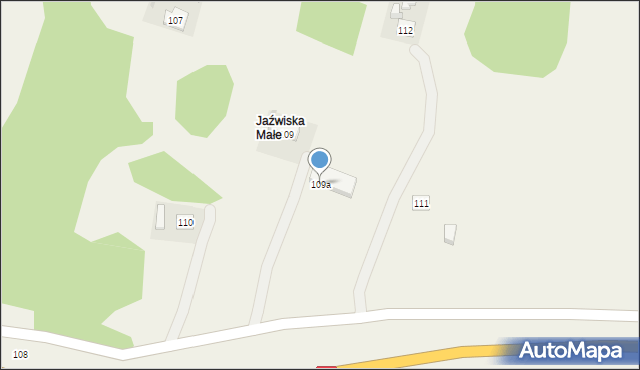 Jaźwiska, Jaźwiska, 109a, mapa Jaźwiska