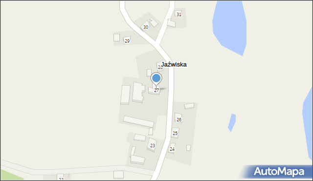 Jaźwiska, Jaźwiska, 27, mapa Jaźwiska