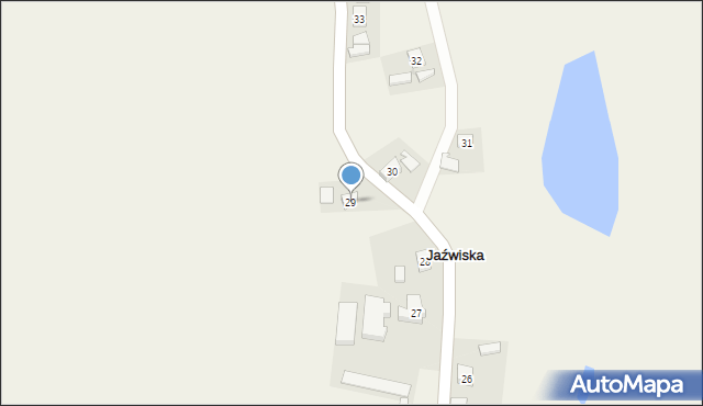 Jaźwiska, Jaźwiska, 29, mapa Jaźwiska