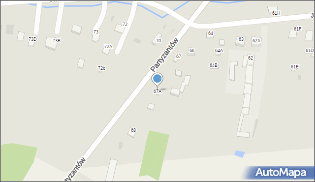 Jędrzejów, Jasionka, 67A, mapa Jędrzejów