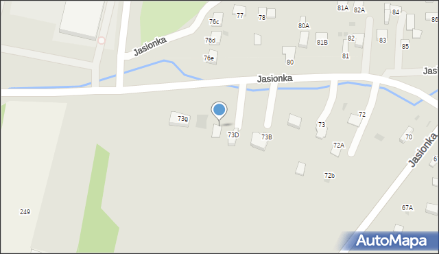 Jędrzejów, Jasionka, 73E, mapa Jędrzejów