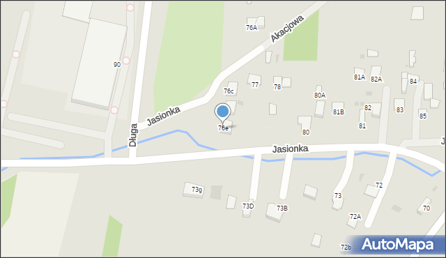 Jędrzejów, Jasionka, 76e, mapa Jędrzejów