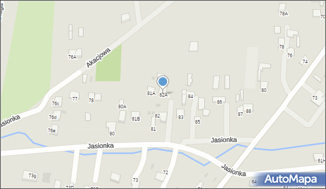 Jędrzejów, Jasionka, 82A, mapa Jędrzejów