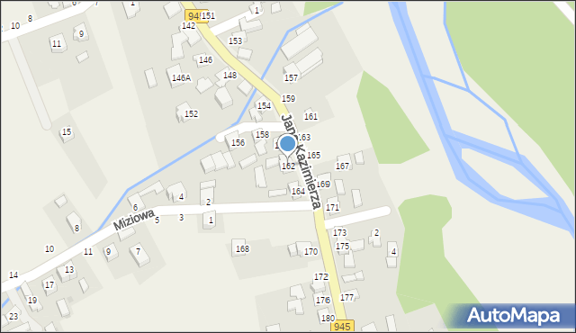 Jeleśnia, Jana Kazimierza, 162, mapa Jeleśnia