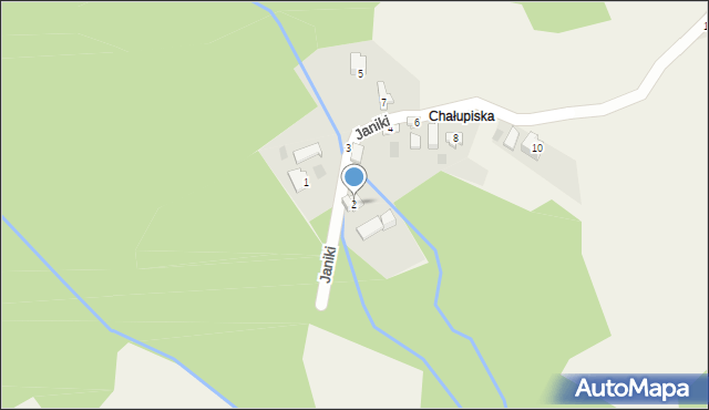 Jeleśnia, Janiki, 2, mapa Jeleśnia