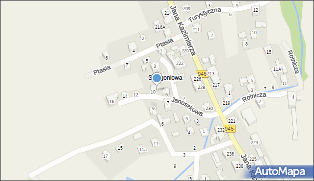 Jeleśnia, Janoszkowa, 8, mapa Jeleśnia