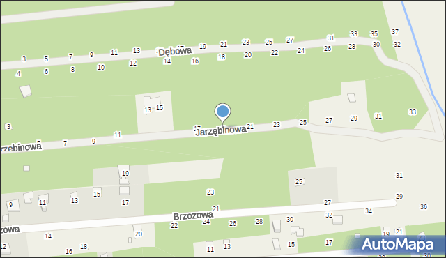 Jeziórko, Jarzębinowa, 19, mapa Jeziórko