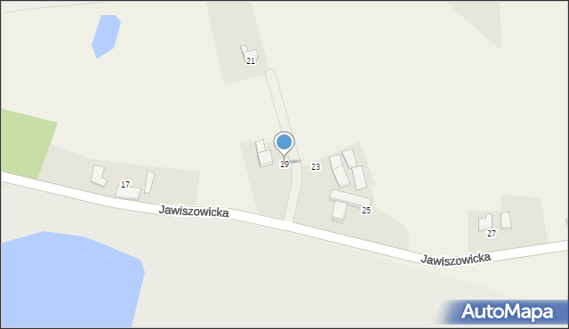 Kaniów, Jawiszowicka, 19, mapa Kaniów